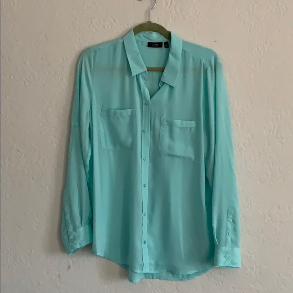 Long sleeve button up blouse